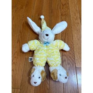 Discovery Toys 1998 Vintage Plush Bunny Rabbit Yellow Celestial Pajamas 2448